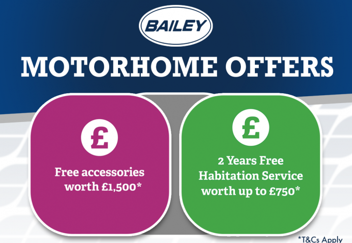 Bailey Motorhome Offers 2025
