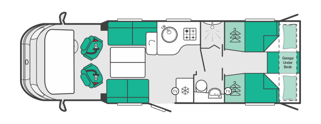 2027 Trekker 584 Day Lounge