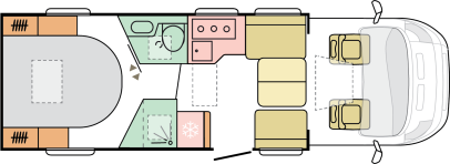2027 Adria Coral 670 Dc Layout