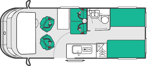 2027 Swift Merlin 144 Layout