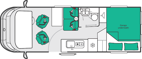 2027 Swift Merlin 164 Layout