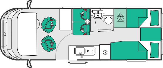 2027 Swift Merlin 174 Layout