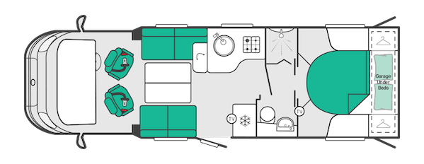 2027 Swift Trekker 594 Layout