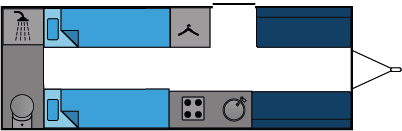 11377 Caravan Twin Front Dinette