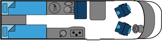 13143 Motorhome End Twin Bed