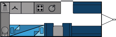 13327 Caravan From Dinette Bunk Beds End Wash