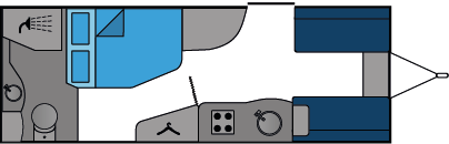 14061 Caravan French Bed End Washroom Front Dinette 5