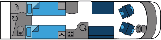 14487 Motorhome Twin Bed And Washroom 2