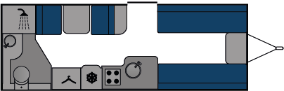 14934 Caravan End Washroom Front Dinette 6