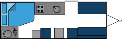 17218 Caravan French Bed End Washroom