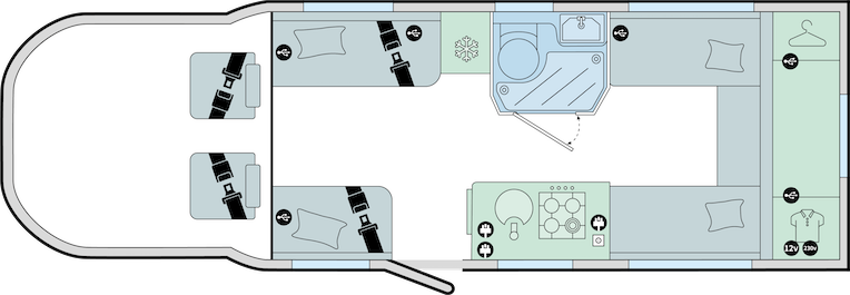2026 Bailey Adamo 75 4DL Layout