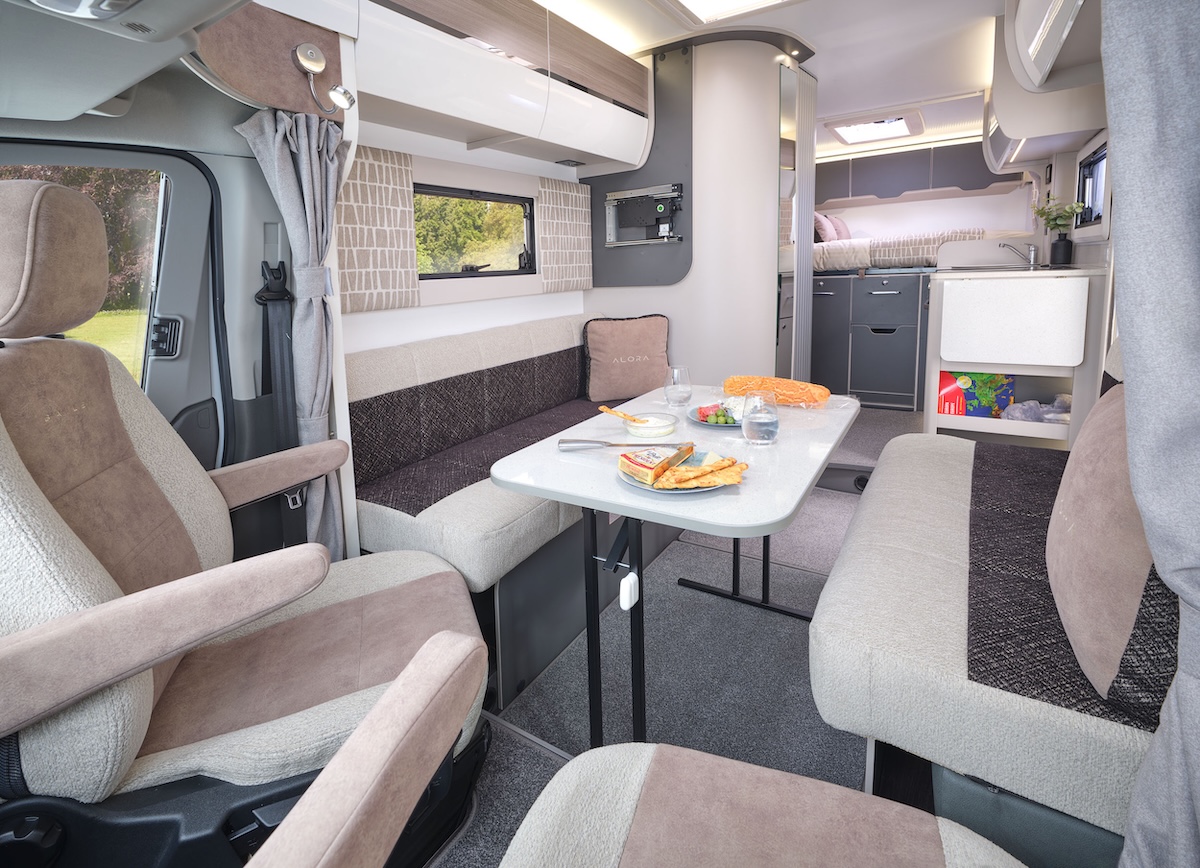 2026 Bailey Alora 69 4S Lounge Dining Space