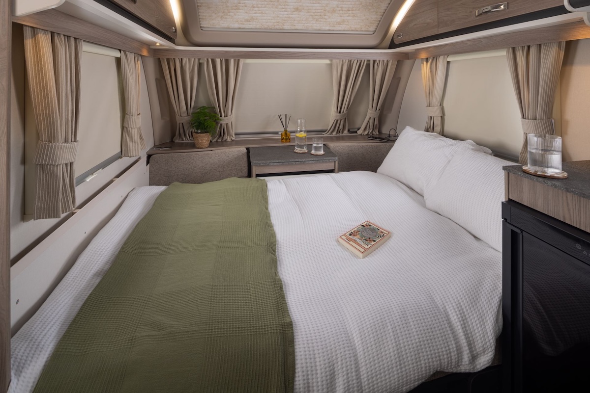 2026 Sprite Major 4EB Front Lounge Bed Made Up Night Time Caption