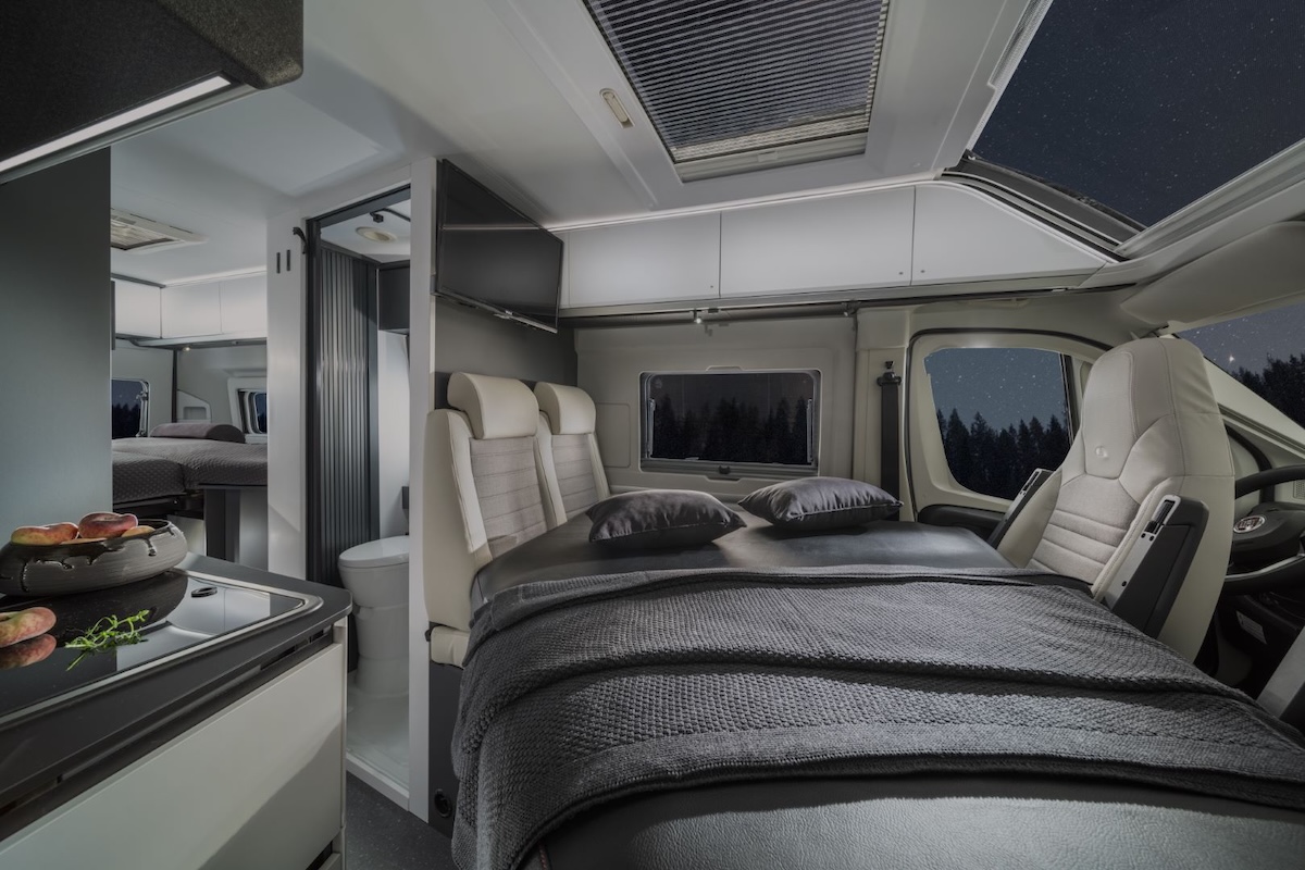 2026 Adria Twin Supreme Front Converted Bed Caption