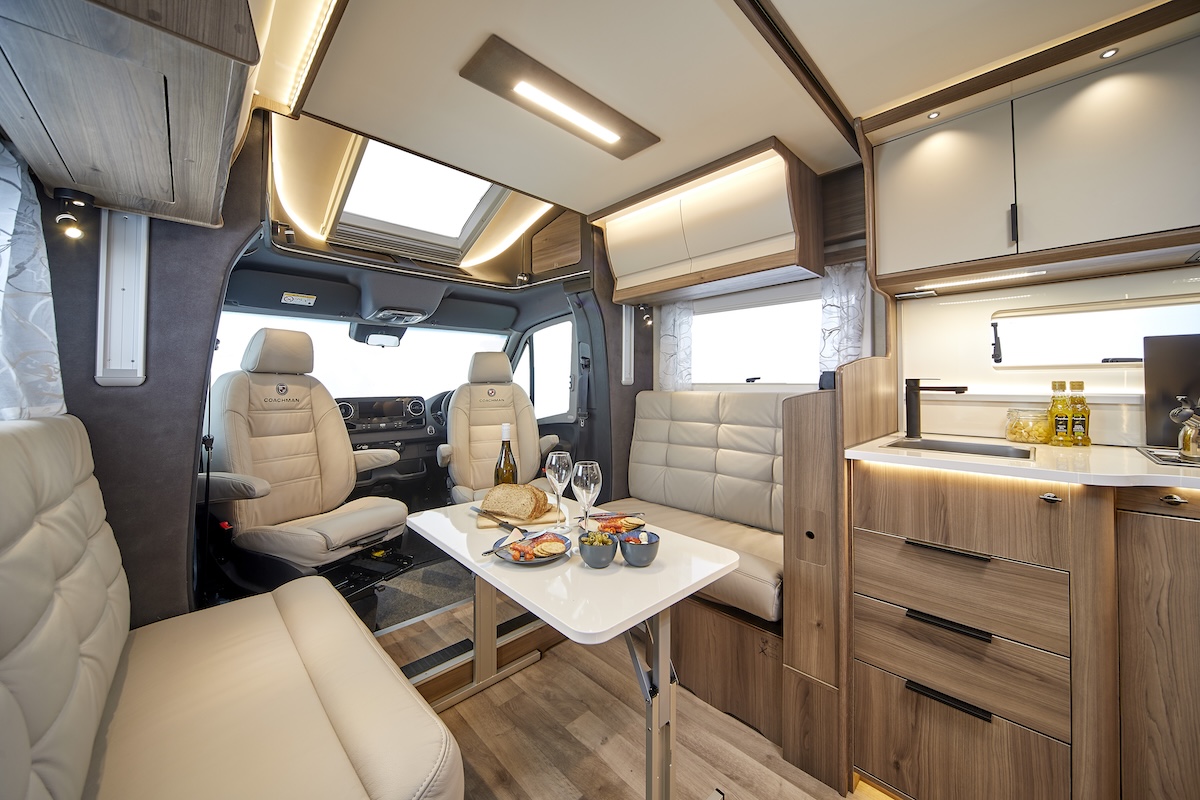 2026 Coachman Travel Master Dining Lounge Caption