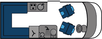 9485 Motorhome End Dinette