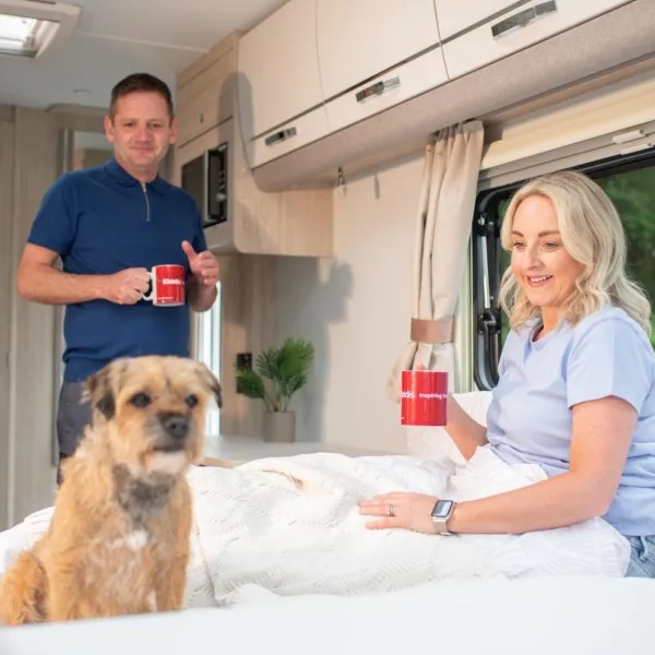 Elddis Couple With Dog