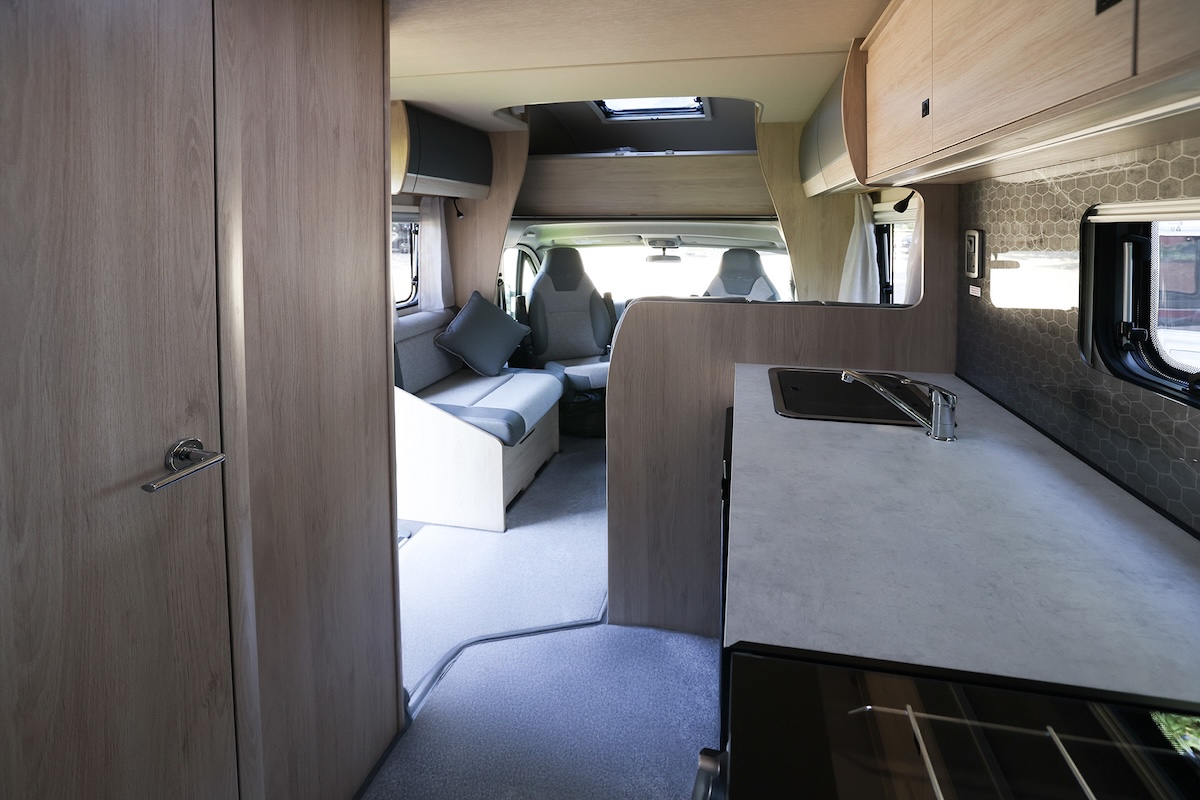 2026 Auto Trail Expedition Coachbuilt C71 Kitchen To Lounge View