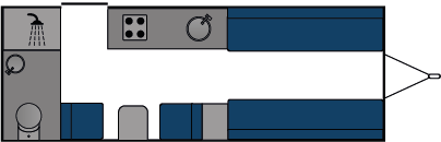 21242 Caravan End Washroom Front Dinette