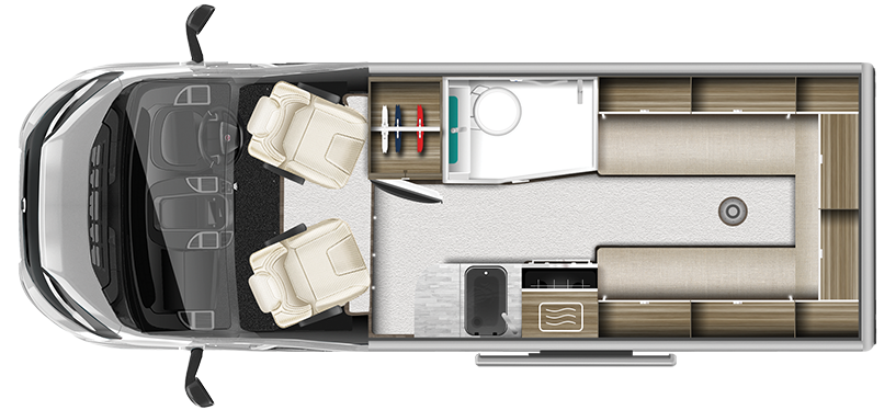 21414 2021 Auto Trail V Line Sport 610 Floorplan 2