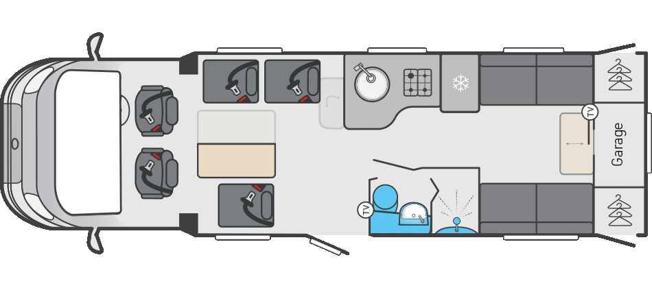 2026 Escape 674 Day Travelling Seats