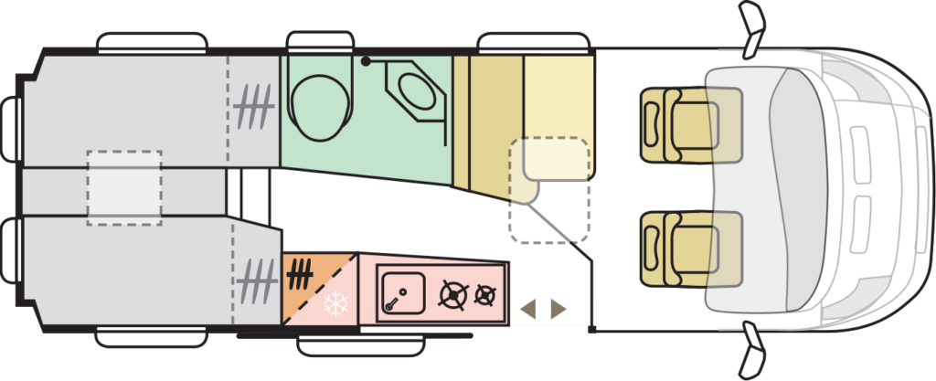 Adria Twin Supreme Floorplan